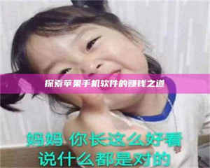 敦煌探索苹果手机软件的赚钱之道 第1张