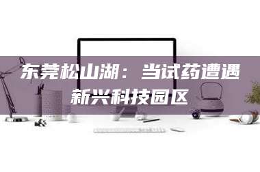 敦煌东莞松山湖：当试药遭遇新兴科技园区 第1张